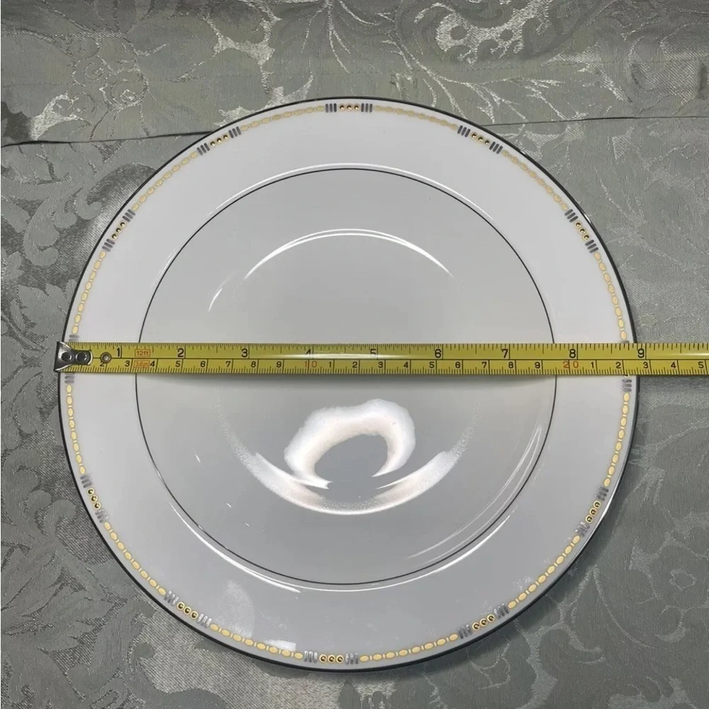 Rare Waterford‎ Crystal Basque China 6 Piece Place Setting Discontinued Vintage